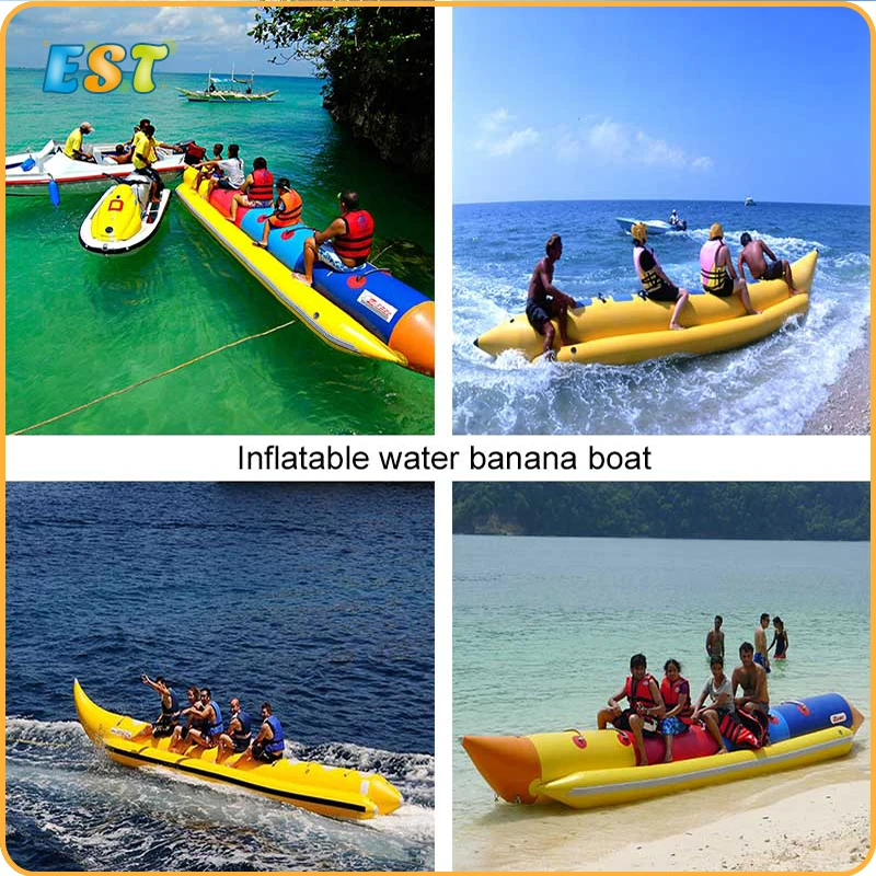 Лидер продаж дешевые надувной водный банан надувные летучей рыбы банан для водных видов спорта