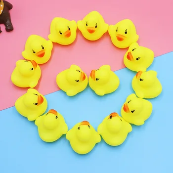 

5pcs/lot Cute Baby Kids Squeaky Rubber Ducks Bath Toys Bathe Room Water Fun Game Playing Newborn Boys Girls Toys for Children