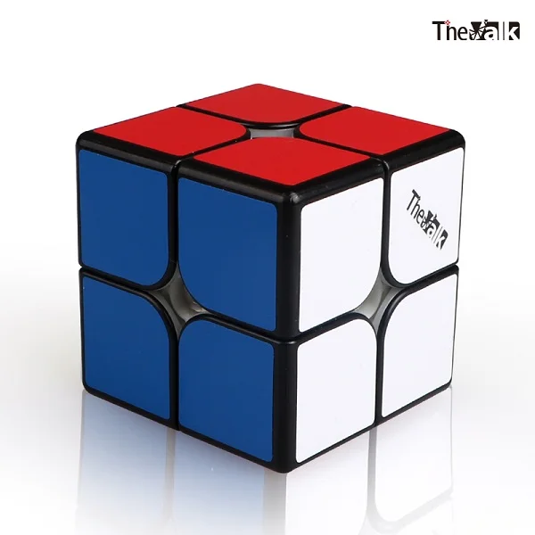 Новейший XMD Qiyi The Valk 2 м 2x2x2 магнитный кубик Рубика для профессионалов 2x2 Valk2 м скоростной куб твист развивающая игрушка для детей - Цвет: black