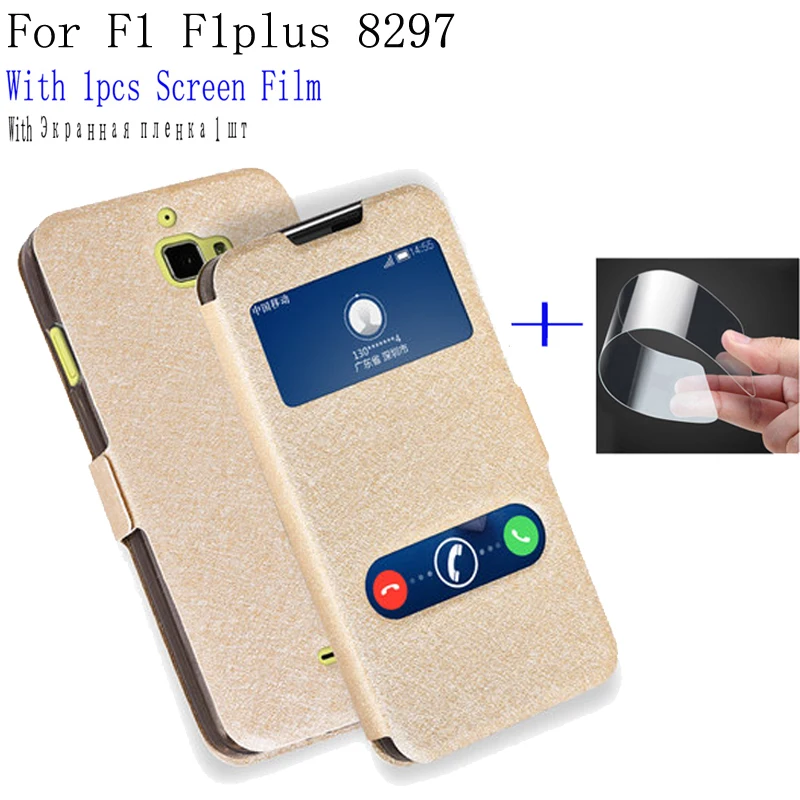 Чехол для Coolpad Great God F1 F1plus 8297 откидной из искусственной кожи с окошком смартфона