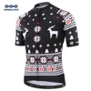 Anti-Wrinkle Black Christmas Cycling Jersey Short sleeves 2022 New Hombre Bike Wear Maillot Top Summer Pro Cyclist Clothes Shirt ► Photo 3/6