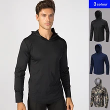 Мужская крутая спортивная куртка с капюшоном Повседневная Спортивная одежда толстовка с длинными рукавами Спортивная худи для футбола на открытом воздухе Ветровка для бега спортивное пальто для мужчин