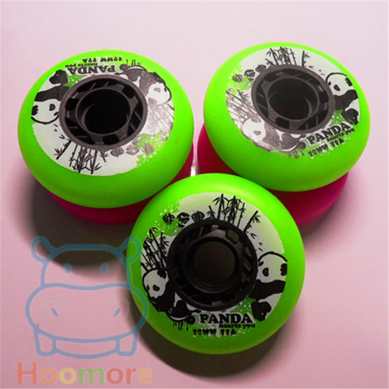 

Durable Frosted Original PANDA Inline Skating Wheel with 88A Hardness for Sliding Wheels Braking 80mm 76mm 72mm Fat Wheel