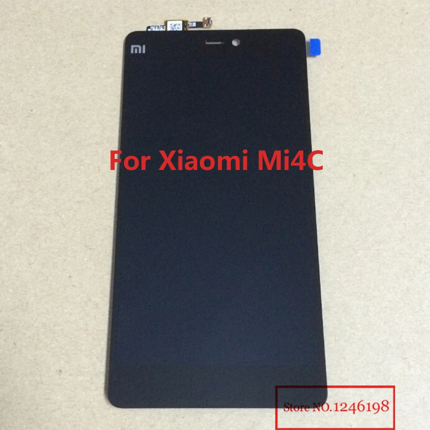 TOP Quality Full LCD Display Touch Screen Digitizer Assembly For Xiaomi Mi4C M4C 4C Phone Replacement