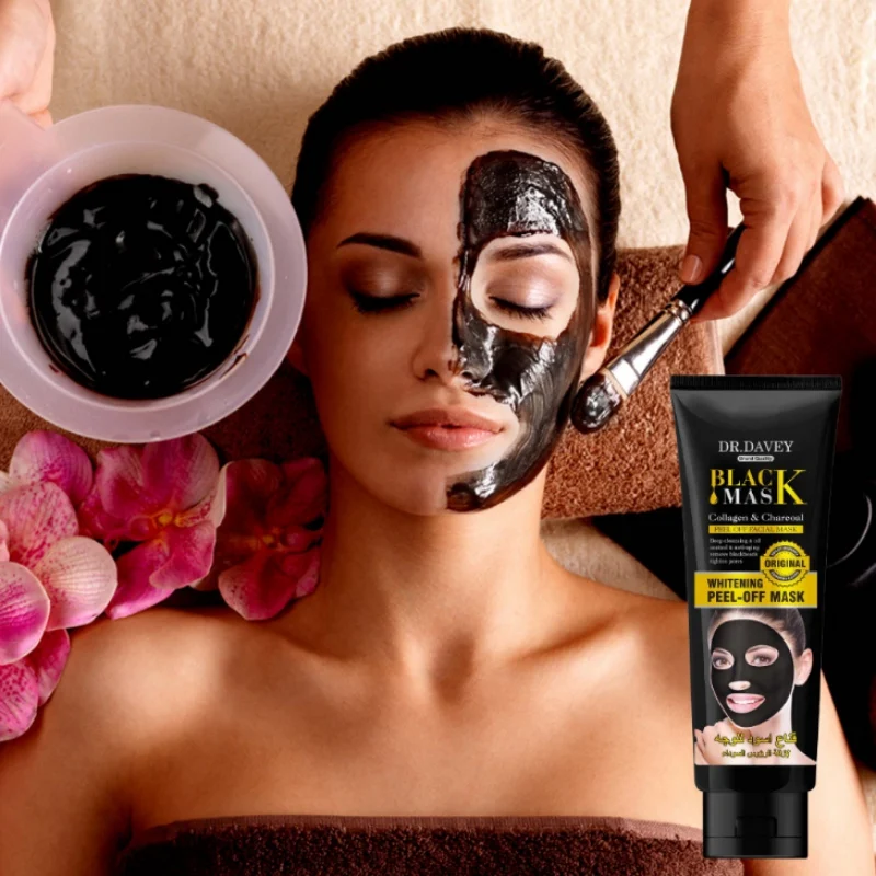 Бамбуковый уголь черный маска blackhead Remover Нос лицо маска для лица, Чистка Пор, полосы срывая пилинг уменьшает поры