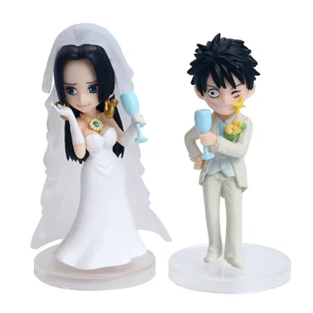

Anime One Piece Luffy & Boa Hancock Wedding Party Day Figure Model Toys