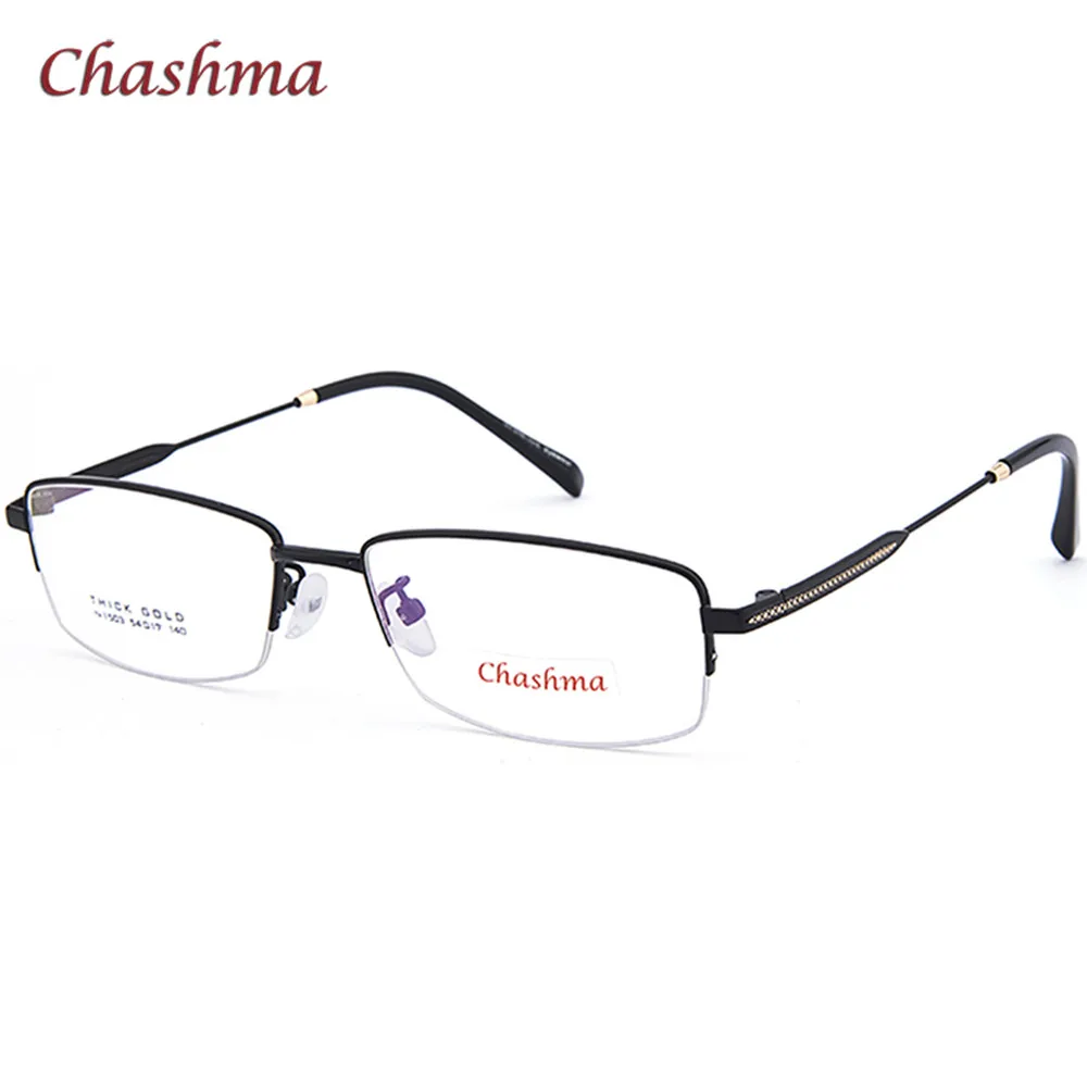 Chashma Brand Glass Frames Men Gold Frame Myopia Optical Spectacles ...