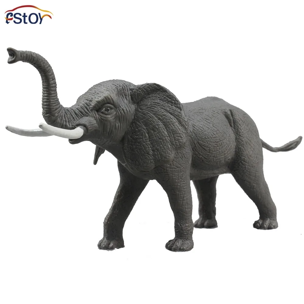 

elephant model Wild animals Model PVC Action Figures for children ornamental elephant model toy