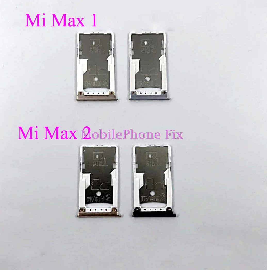 

Sim Card Tray For Xiaomi Max 1, Max 2, Mi Max, Mi Max 2 Sim + SD Card Slot Holder Adapter Replacement Parts