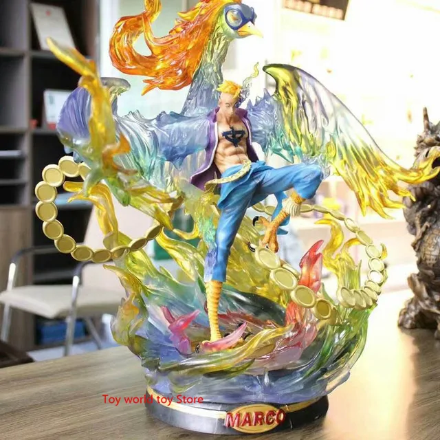 Japanese Manga One Piece Statue Marco Whitebeard Pirates Full Length Portrait Pvc Action Figure Collectible Model Toy Box V86 Aliexpress