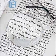 30 шт./партия 2,7 дюймов прозрачный 70 мм Хрустальный шар вырезанный стеклянный увеличительный прозрачный пресс-папье Топ половина шара кристаллический пресс-папье