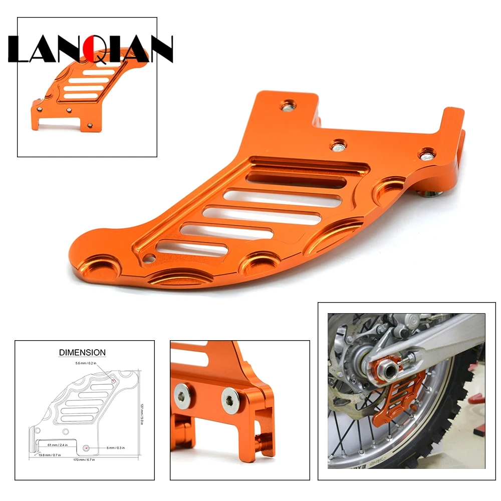 Motorcycle accessories cnc aluminum Rear brake disc guard potector for