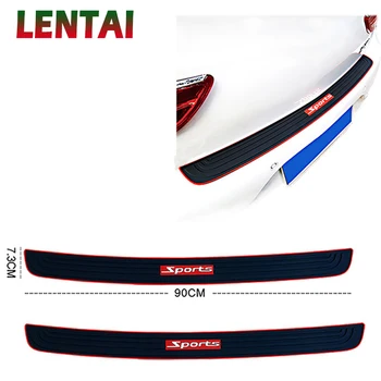 

OVERE Auto Car Trunk Door Sill Plate Rear Bumper Guard Protector For Lada Toyota Corolla c-hr Avensis RAV4 Auris Honda Civic
