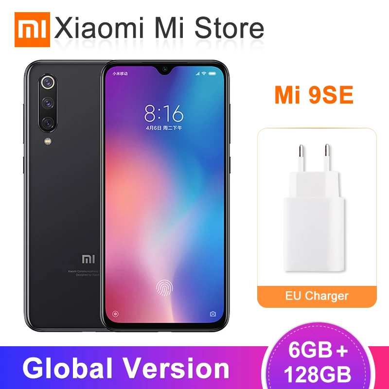 Глобальная версия Xiaomi mi 9 SE 6 GB ram 128 Смартфон Snapdragon 712 48MP AI Тройная камера 5 97