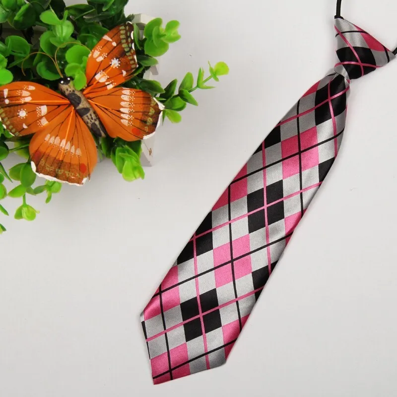Размер: 28 см* 7 см праздничный клетчатый узор Детский галстук модный галстук в повседневном стиле - Цвет: ET29