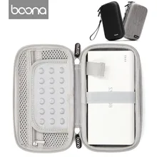 Boona EVA портативный жесткий диск сумка power Bank чехол наушники жесткий ящик для хранения карт памяти USB кабель Органайзер мини наушники сумка