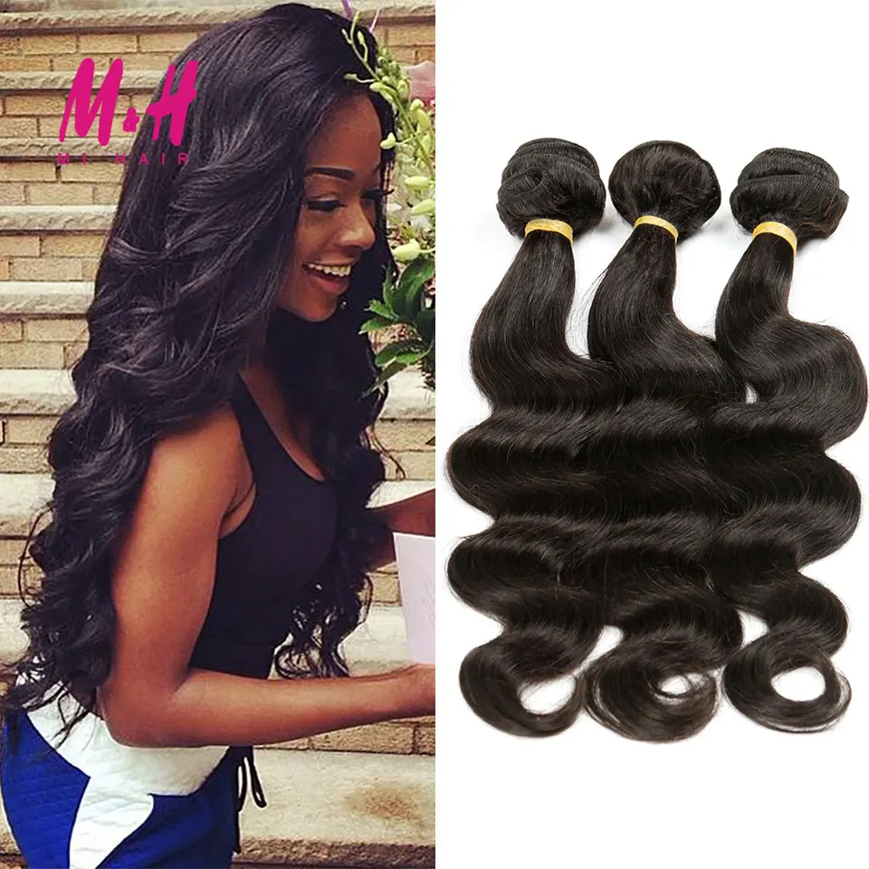 8A Brazilian Virgin Hair Body Wave Brazilian Body Wave Hair 3 Bundles Brazilian Body Wave Virgin Hair Remy Human Hair Weave