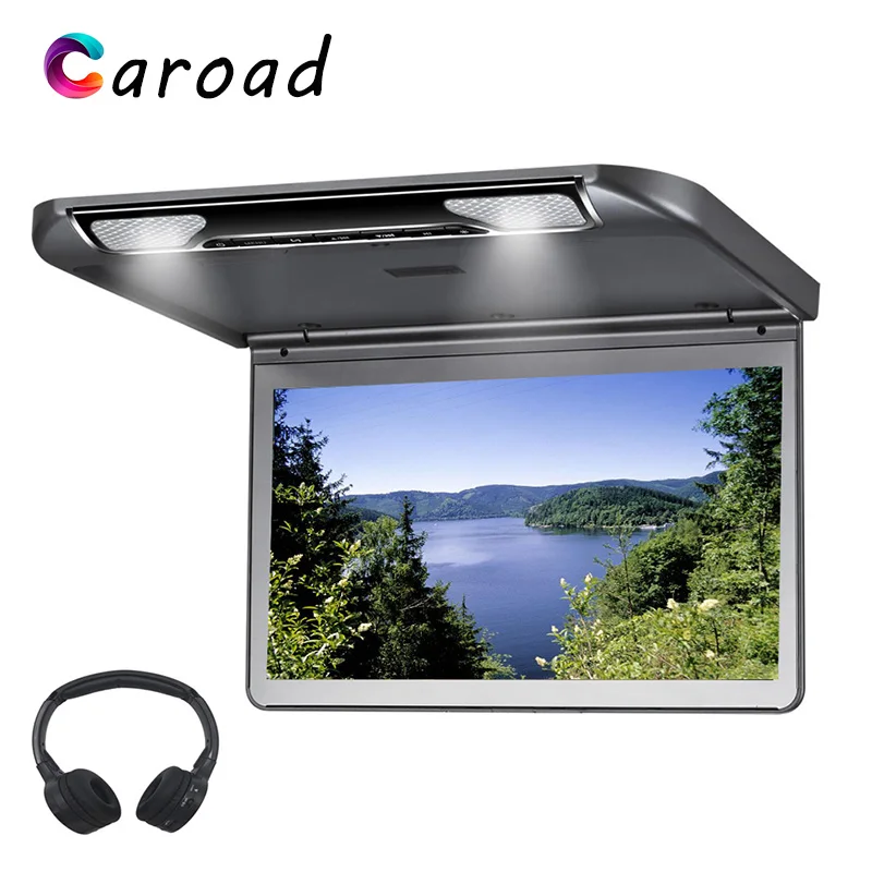 

Car Display 13.3 Inch Full HD Flip Down Roof Mount Monitor With USB/SD/HDMI/IR/FM Transmitter/Speaker Mp5 Screen In The Car
