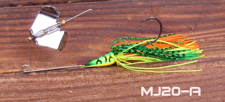 Trulinoya Спиннербейт приманка с юбками Buzzbait с отражающим светильник металлический Blade12g приманка для бас-рыбалки Vivic плавающая приманка - Цвет: MJ20 A