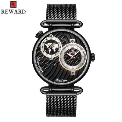 Часы наградные мужские с несколькими часовыми поясами брендовые Роскошные