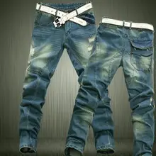 2015 new korean style branded Dimensional cut designer denim jeans for men,casual slim mens jeans, tapered pants,MB234,XXS-6XL