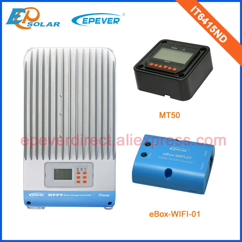 

60A 60amp lcd display high efficiency solar power charge regulator with MT50 and wifi function MPPT IT6415ND