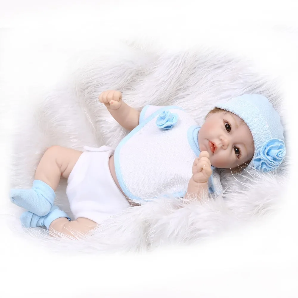 22 дюймов haft Мягкая кукла для тела reborn baby doll обучающая Кукла Реалистичная мягкая силиконовая виниловая настоящая нежное прикосновение