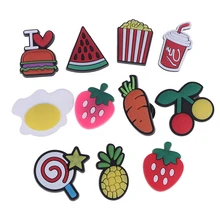 10 шт.; Новинка; обувь из ПВХ с бантиками; обувь для еды; обувь для сада; сандалии; обувь с рисунком мороженого; обувь с пряжкой; подарки для детей; обувь для девочек