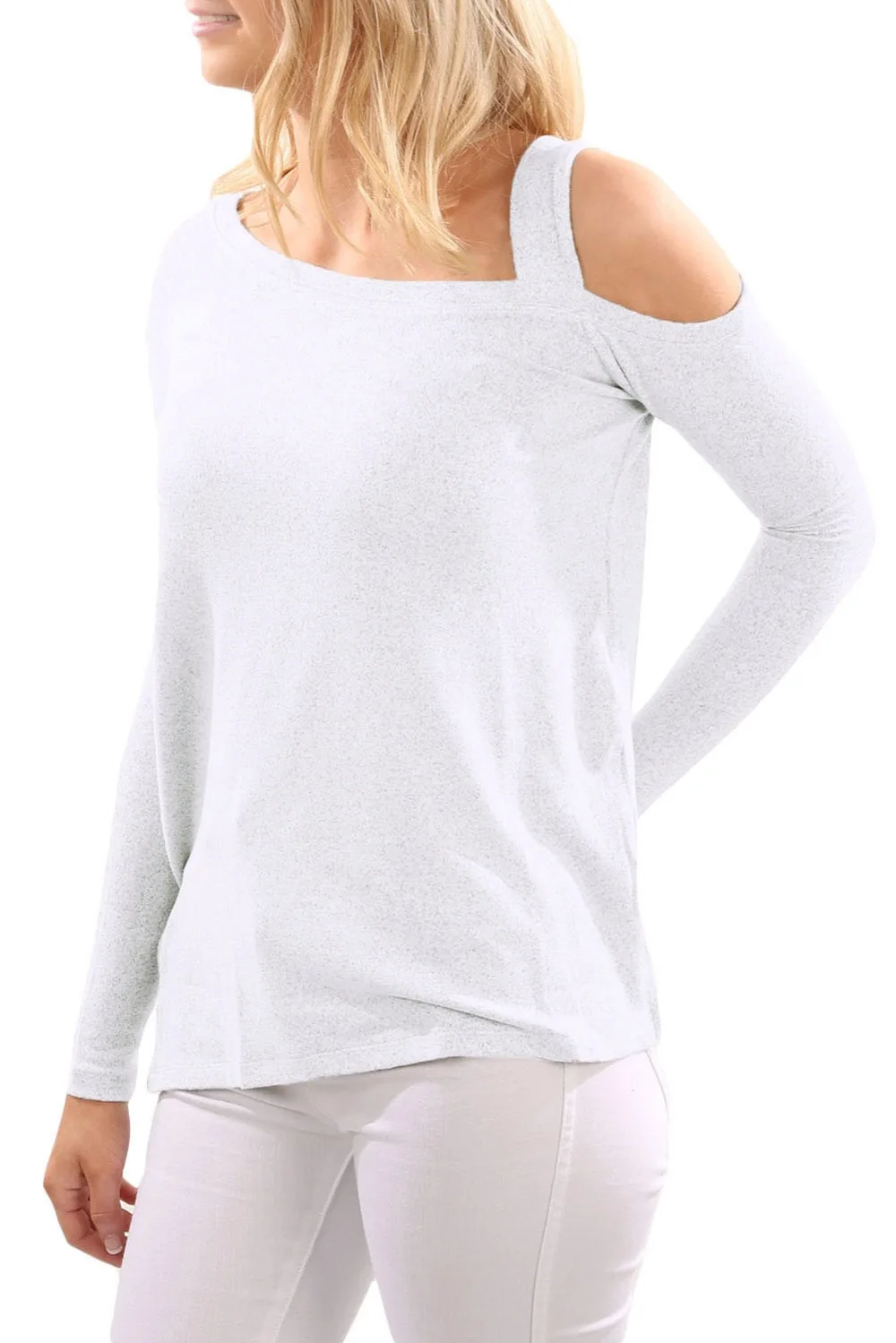 White-One-Shoulder-Long-Sleeve-Top-with-Slit-LC250286-1-1