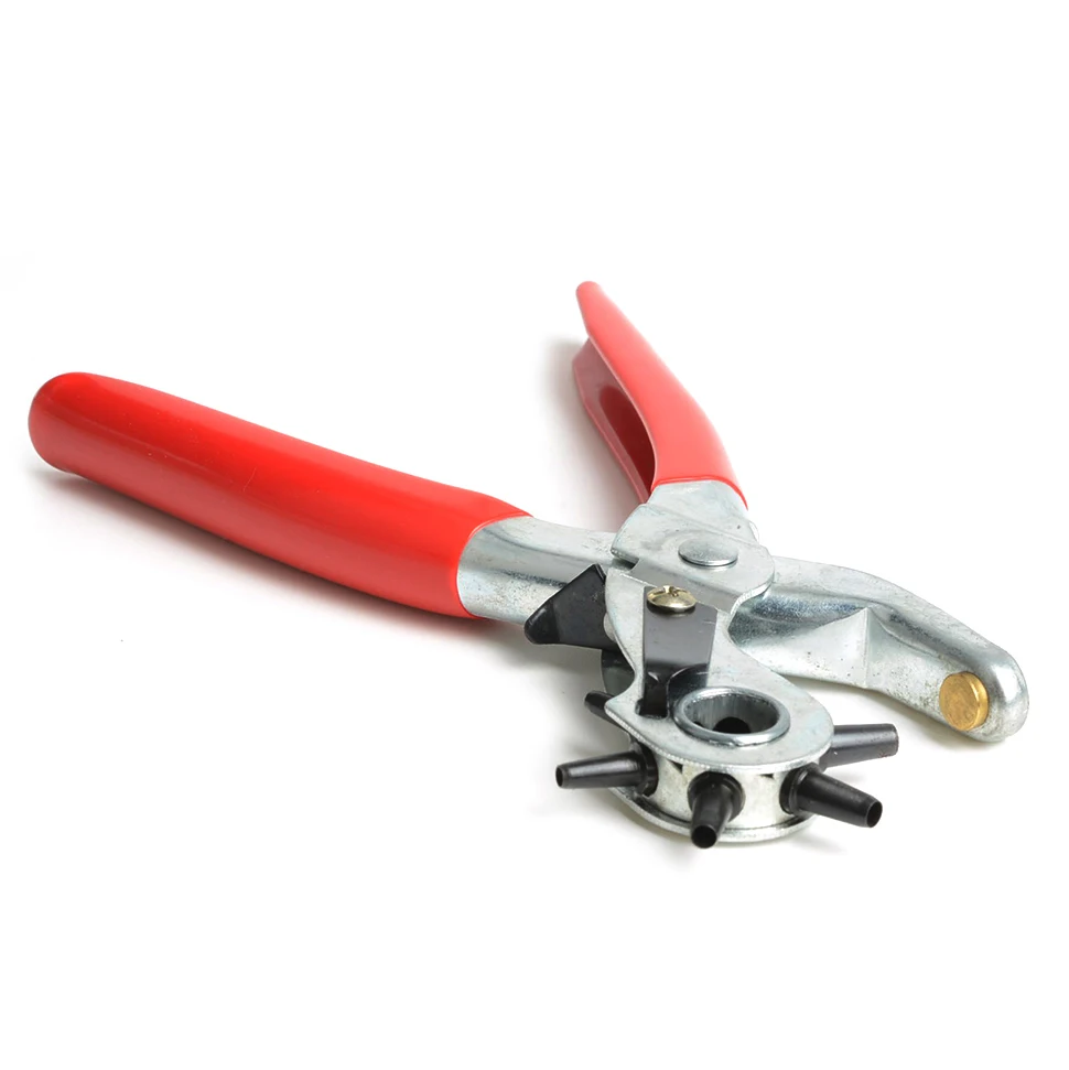 New 6 Size 9" Punch Plier Heavy Duty Leather Hole Punch Hand Pliers