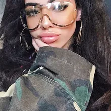 LongKeeper негабаритных ясно Солнцезащитные очки для женщин стимпанк очки Брендовая Дизайнерская обувь Защита от солнца Очки, женская обувь UV400 глаз Очки роскошные очки