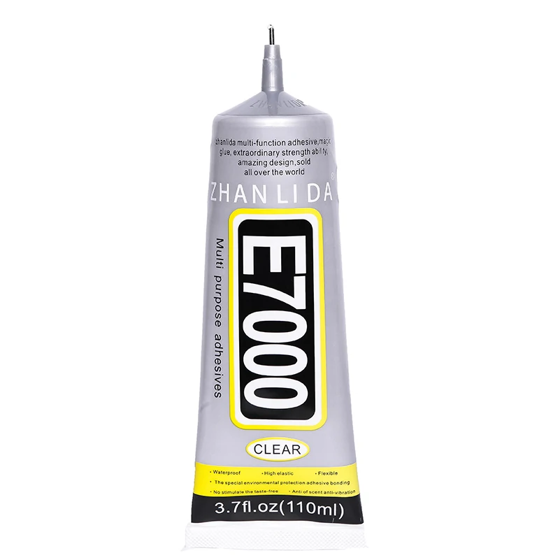 

4Pcs 110ML E7000 Glue Epoxy Resin Liquid Strong Adhesive E-7000 Jewelry Metal Stone Wood Fabric Textile Leather Plastic B7000 uv