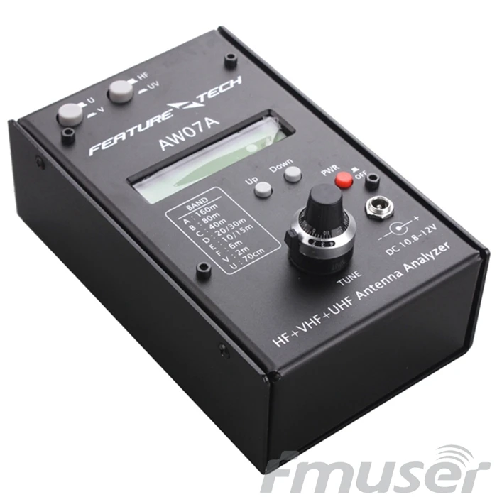 

FMUSER AW07A SWR HF/VHF/UHF Antenna Analyzer 1.5-490Mhz Free Shipping