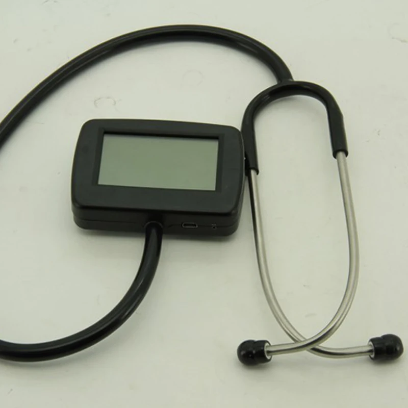

Fast Shipping and Drop Shipping Multi-function Visual Stethoscope+ free SPO2 Probe Wave Electronic Stethoscope fonendoscopio