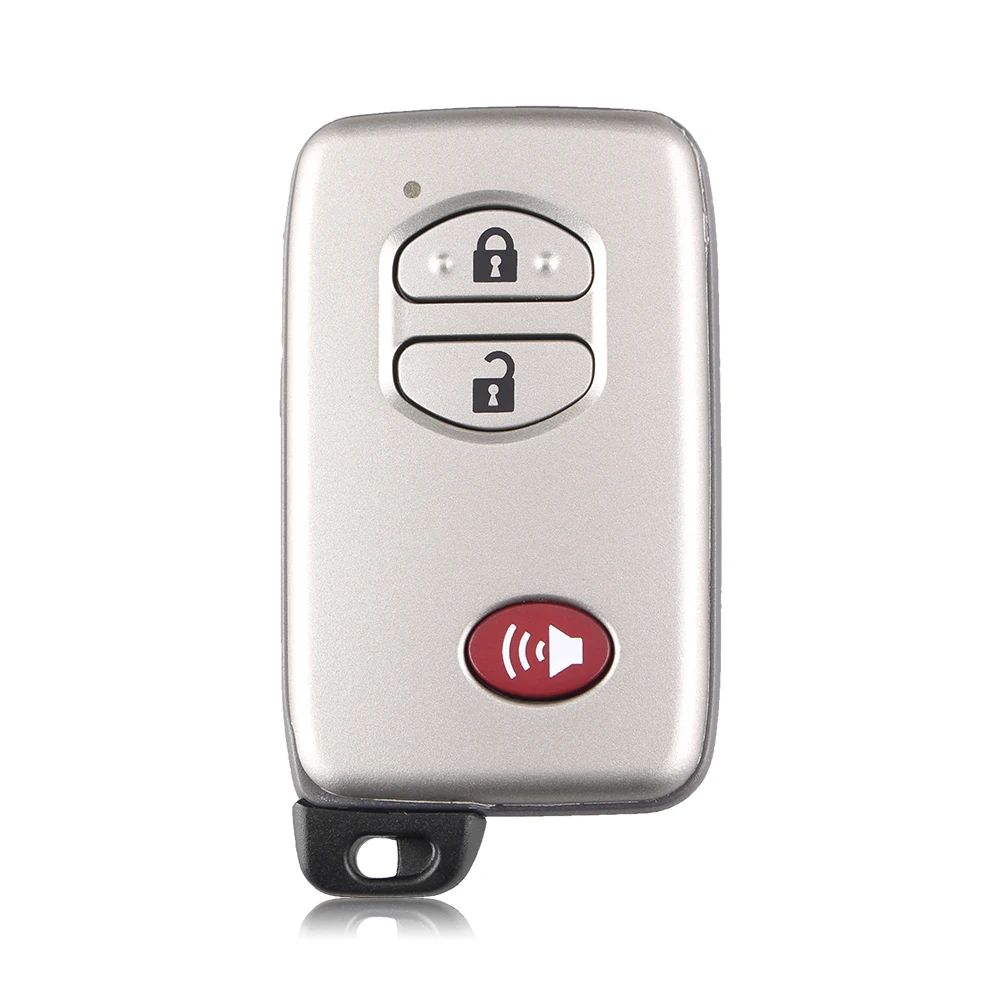 

RIOOAK 2+1 3 Button Car Smart Key Remote Key Case For Toyota Prius Land Cruiser Avalon Prado 2010-2015 Keyless Entry Key Cover