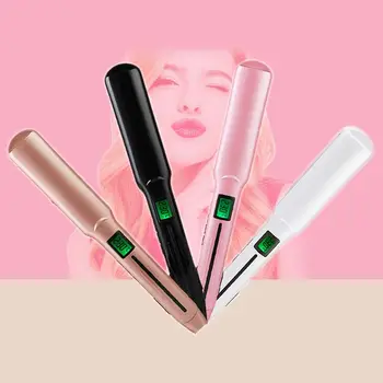 

Professional Straight-roll electric splint Hair Straightener lONIC Infrared Hair Straightener Straightening iron LCD Flat Iron