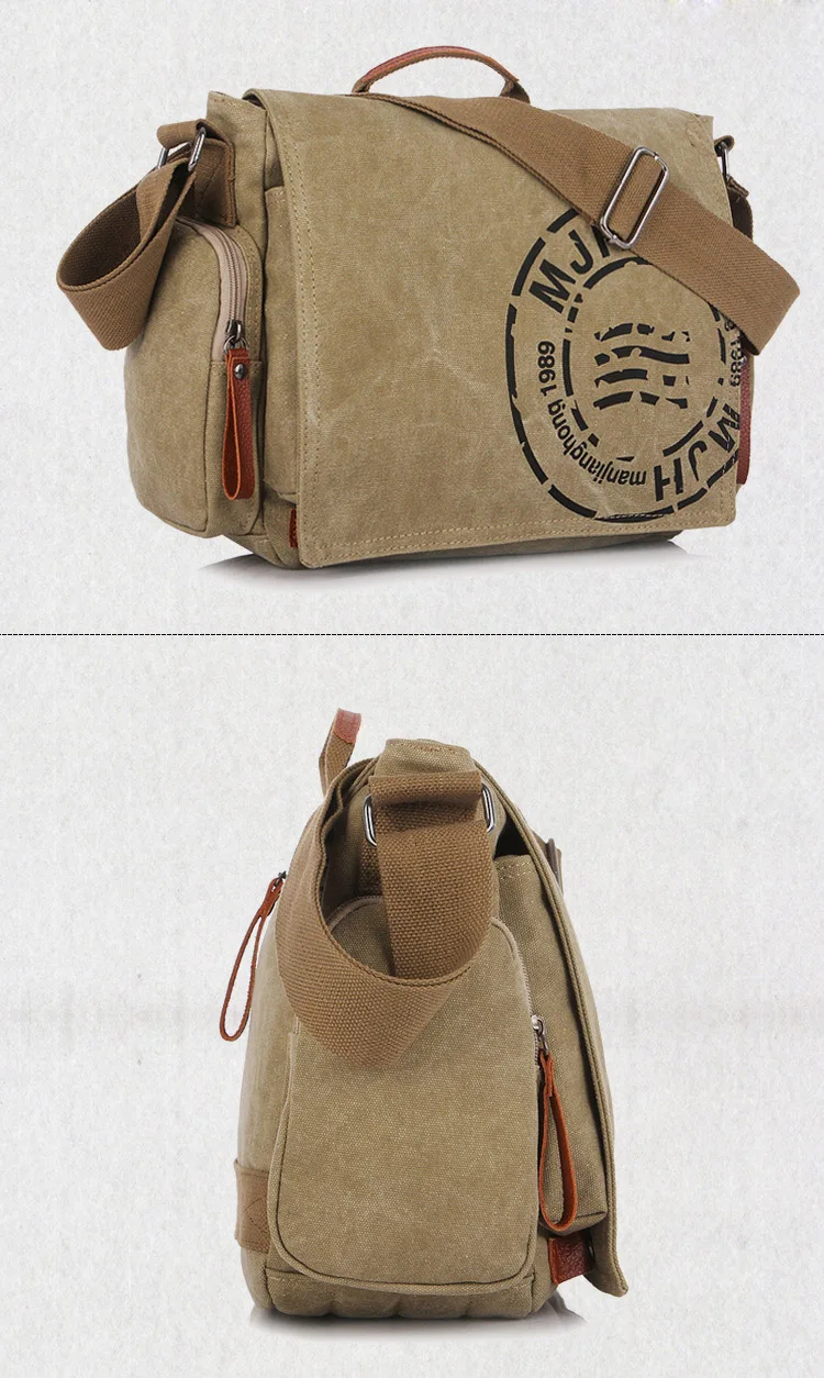MANJIANGHONG брендовая мужская сумка на плечо, Мужская модная разноцветная сумка-мессенджер, повседневные холщовые сумки через плечо