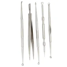 Экстрактор акне 5 шт/1 Набор для удаления прыщей иглы для удаления акне набор для удаления акне экстрактор