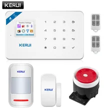 Беспроводной wi-fi gsm сигнализация android iphone app управления сигнализации системы домашней безопасности совместимость с анти-животное pir motion датчик