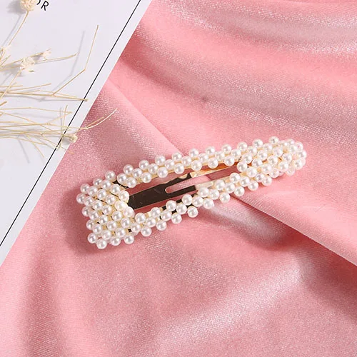 Korea Hair Pin Pearl Women Hair Clip Pin Set Barrette Headwear Hair Accessories Hair Jewelry Sets Ornament Metal Haripins