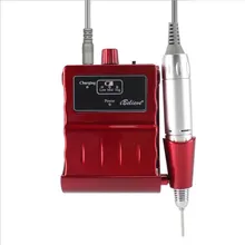 Портативный электрический сверлильный станок для ногтей 30000 об/мин перезаряжаемый пилочка для ногтей сверлильный станок для маникюра и педикюра 6 шт. набор сверл