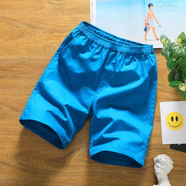 Fashion Summer Cargo Shorts Men Cotton Joggers Casual Short Home Sport Patchwork Pink Red Orange Mid Red Loose Street Wear M