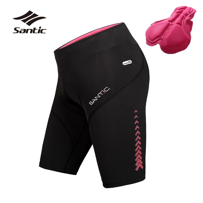 Santic Women Cycling Shorts Professional Coolmax Shockproof Padded Road Mountain Bike Shorts