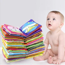 Baby Cloth Book Toy Teether Infant Learning Education Animal Rattle Mobile Toys for Newborn Livros Infantis Mordedores Para Bebe