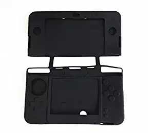 Силиконовый чехол для New 3DS XL, гелевый резиновый защитный чехол для nintendo New 3DS XL/LL, аксессуары для игровой консоли - Цвет: Черный