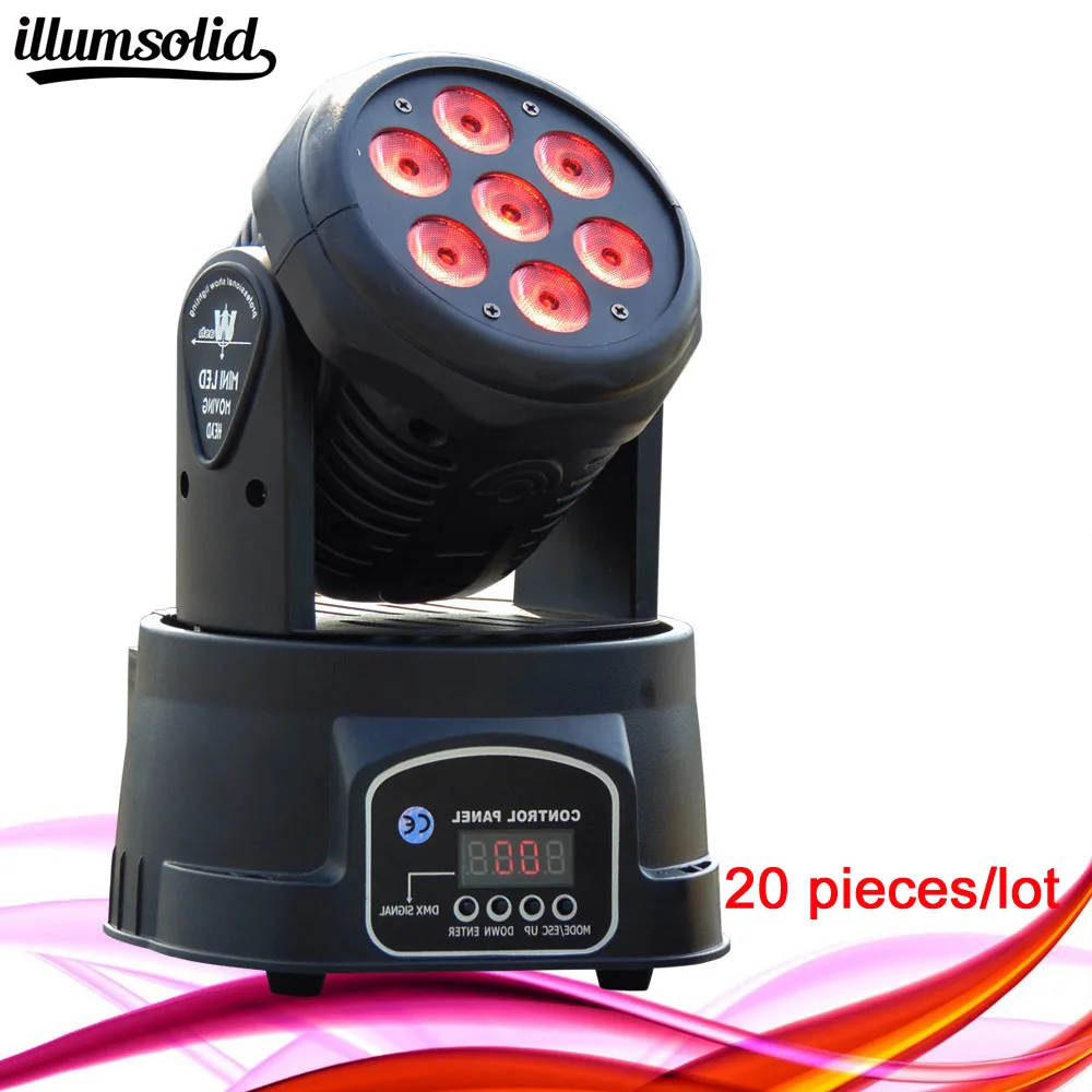 

(20 pieces/lot) china moving head led stage lighting effect for 7x12w Spot Light Club DJ Party Disco Moving heads Light
