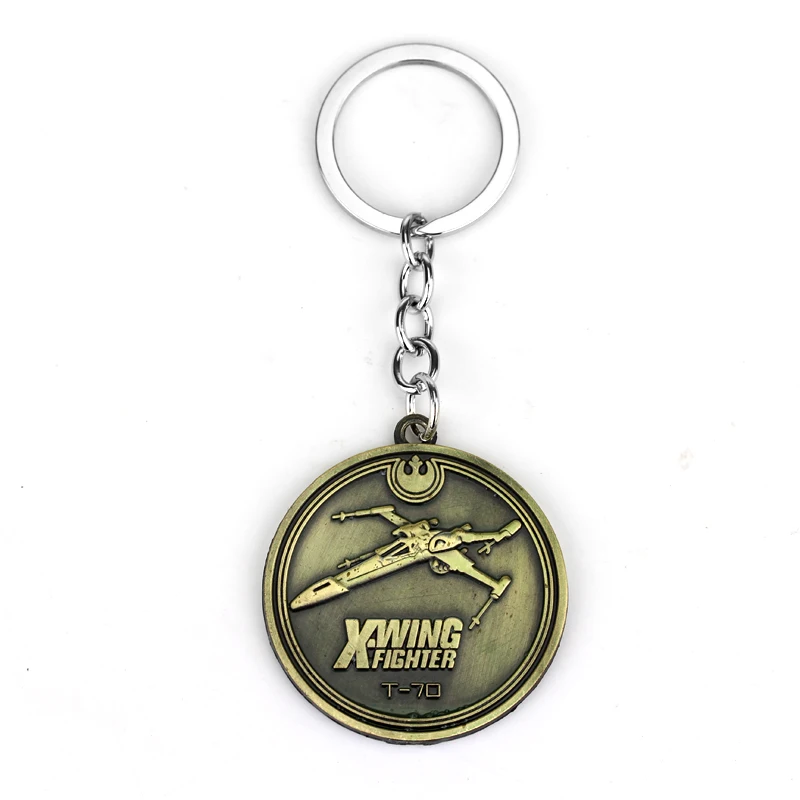 

MQCHUN Superhero Star Wars Falcon Keychain Star Wars Spaceship Millennium Falcon Logo Keychain Keyring Car Key Jewelry Gift