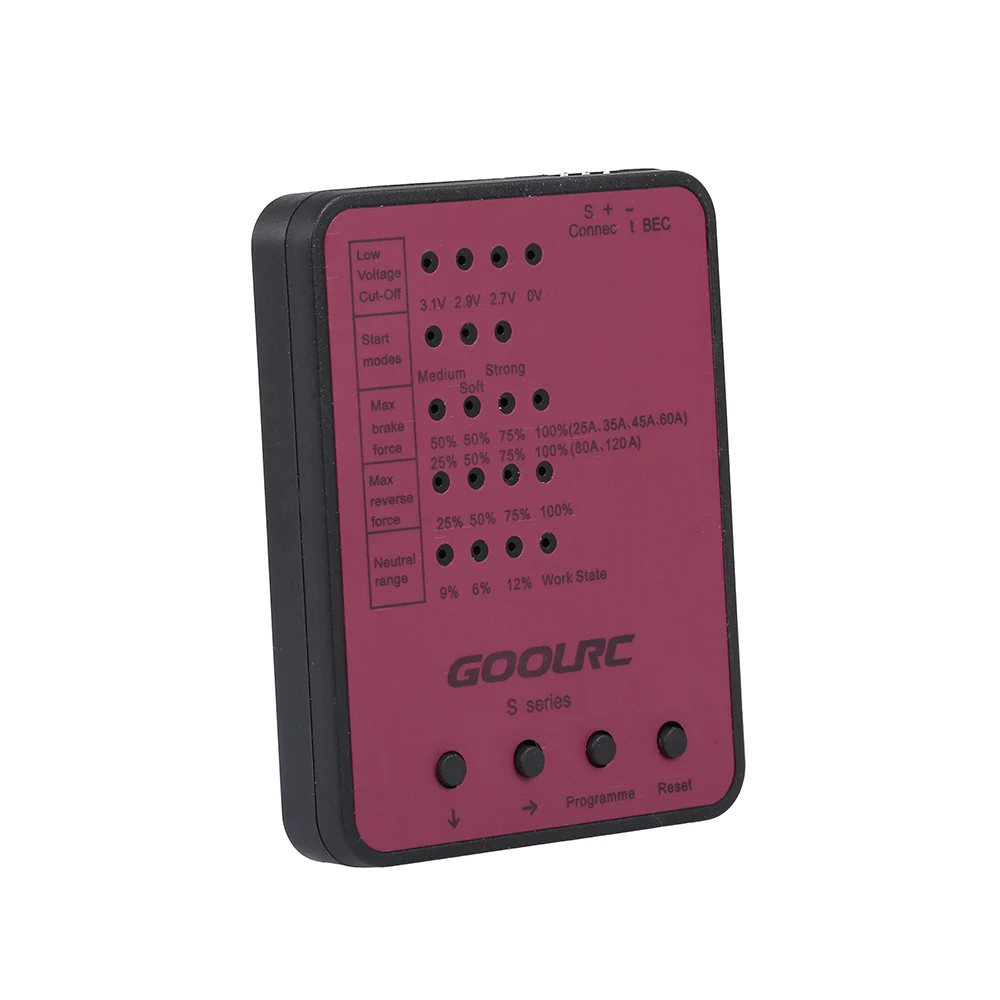 Оригинальная карта программирования GOOLRC S series 45A/S 120A RC Car ESC|esc programming card|program cardcar esc |