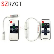 Мини DC12V RF Беспроводной Led Управление; диммер для Управление один Цвет Светодиодная лента led освещение 3528 5050 5630 3014 Светодиодные полосы