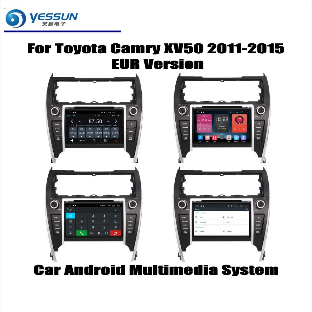 

For Toyota Camry XV50 2011-2015 EUR Version Car Radio CD DVD Player GPS Navigation Android System HD 8" Screen Multimedia